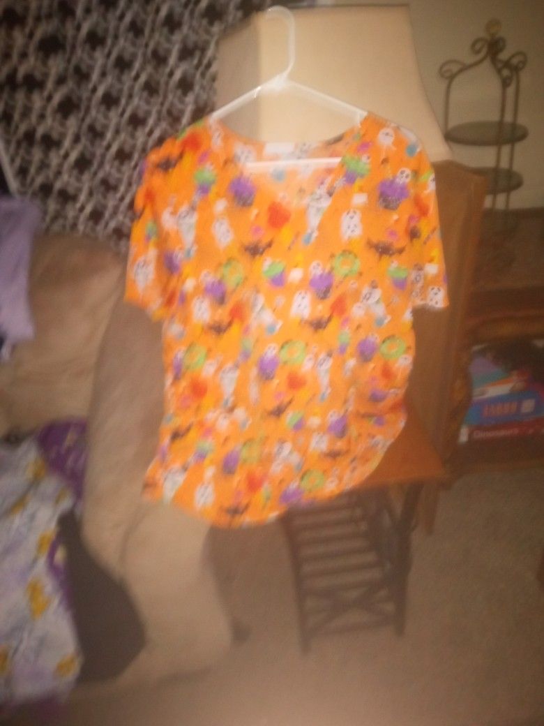 Scrubstar Halloween Scrub Top