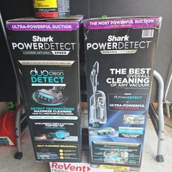 2 Shark Powerdetect Vacuums. 