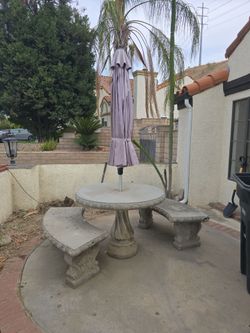 Concrete Table Set