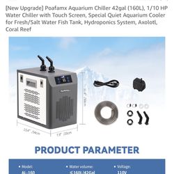 Poafamx Aquarium Chiller 42 Gallon 