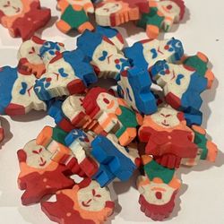 20 Piece  Clown Erasers 
