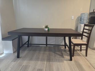 Dining table with four chairs