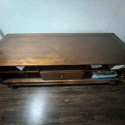 Console Hard Wood TV Stand 