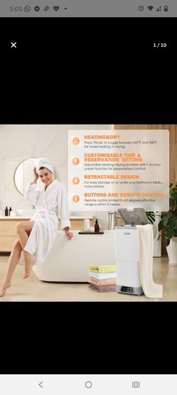 30L Towel Warmer,Large Luxury Towel Warmers, Hot Towel Warmer with Dryer, Adjustable Heating Time Setting, Fragrance Disc,12h Delay Time,Towel Warmers