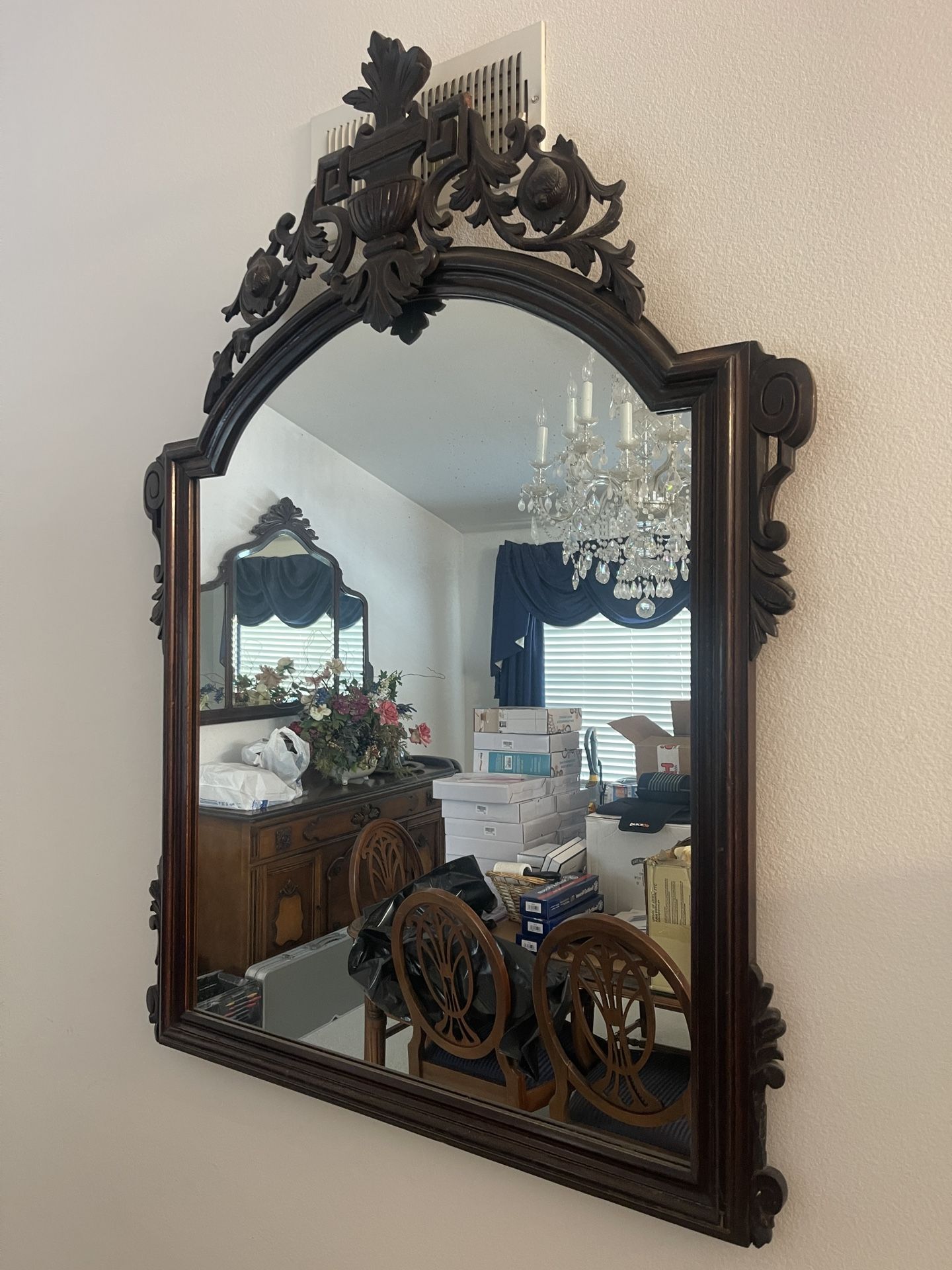 Antique Wooden Mirror