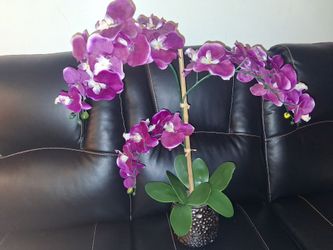 Artificial Fuchsia Orchid Floor Decor