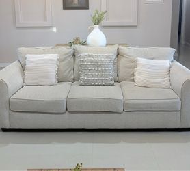 3-Seat Sofa Beige Sofa