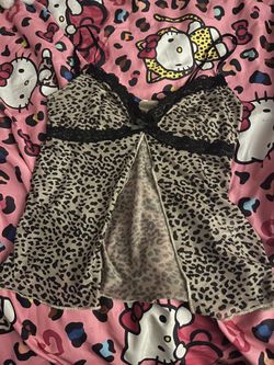Cheetah print top small