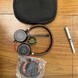 Jabra Evolve 40 Wired Stereo USB Headset HSC017 W/  Controller ENC010