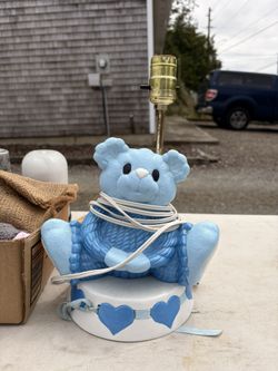 Blue Bear Lamp
