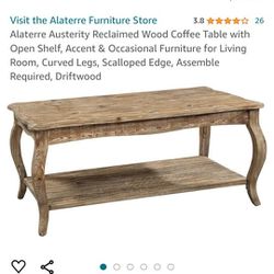 Rustic Driftwood Coffee Table 