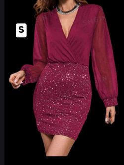 New women’s Burgundy Mini Dress Size Small