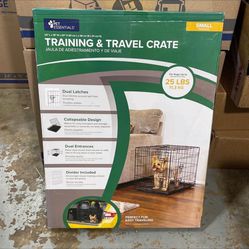 NEW in Box Pet Essentials Pet Crate 24” 18” 20” Collapsible W/ Handle Dual Latch, Sw Okc “ español “