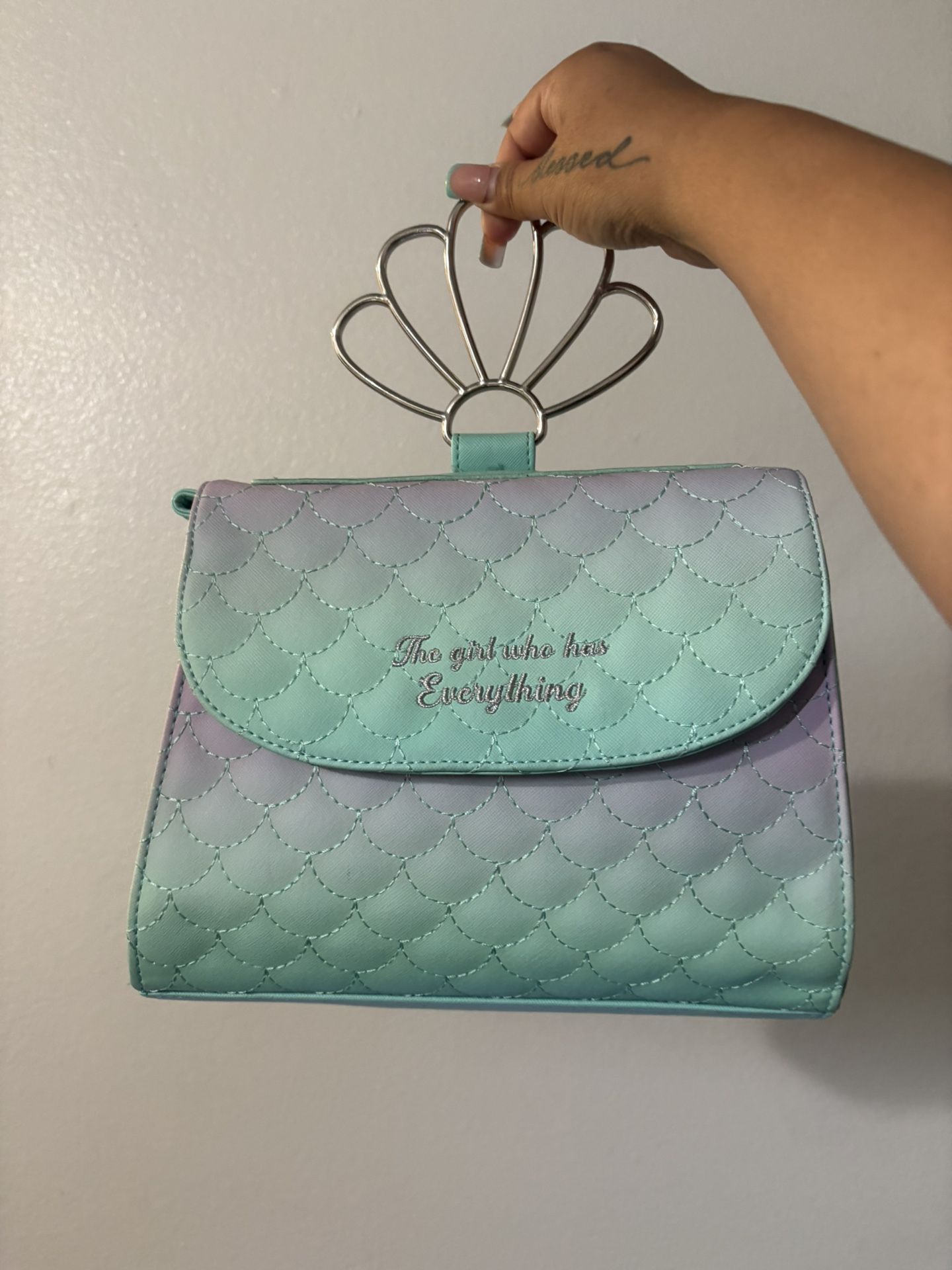 Little Mermaid loungefly Crossbody Purse and Little Mermaid Pin