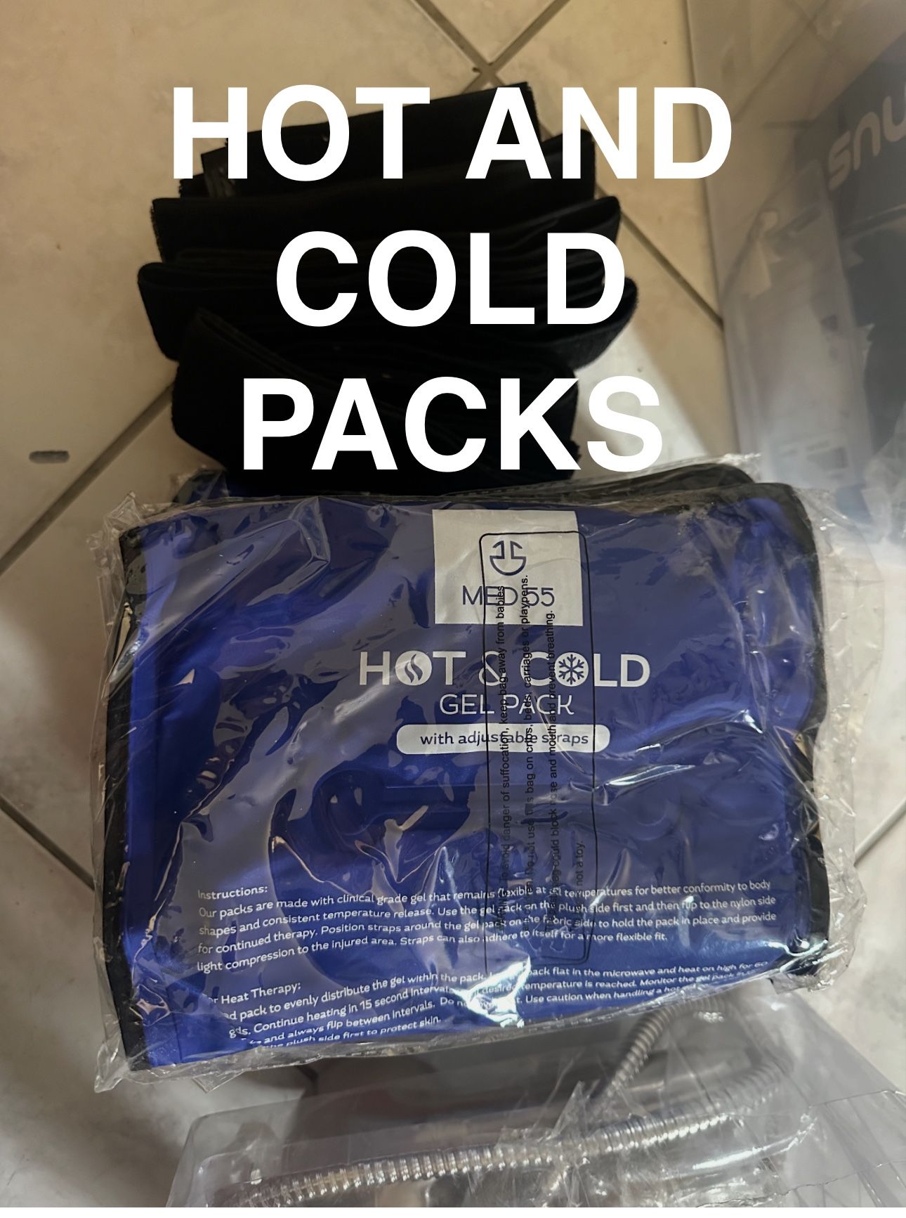 NEW MED 55 Gel Ice Pack for Injuries Reusable Gel - Hot & Cold Pack Compress Flexible Soft Gel Ice Pack for Back,