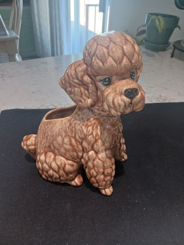 Vintage Poodle Planter