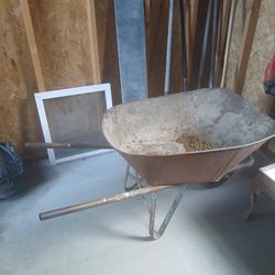 Antique Old Fashioned Wheel Barrow