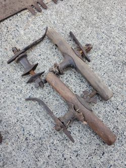 Vintage saw handles.