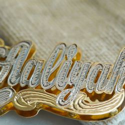 Custom Real Gold Name Plates! Create Your Own!