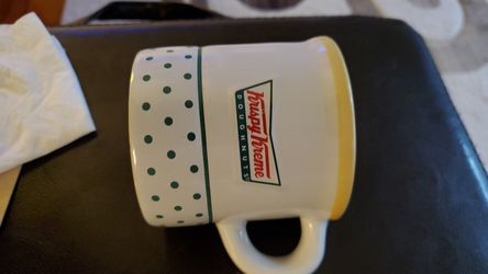 Cute Iconic Krisly Kreme Mug with 'Donut' Inside (Size: Small)
