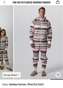 Fabletics Christmas Onesie Men’s Size Medium