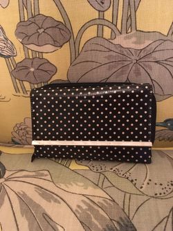 Black And White Polka dot Wallet