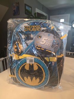 DC Comics Batman "The Caped Crusader" 5-Piece Backpack