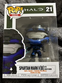 Funko Pop! Vinyl: Halo - Spartan Mark V (B) with Energy Sword #21
