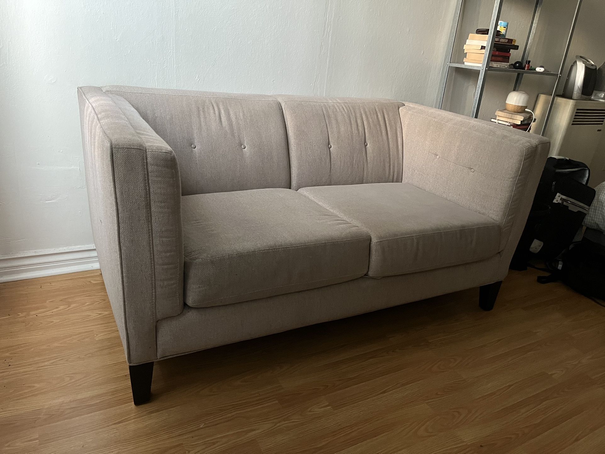 Comfy Beige Loveseat