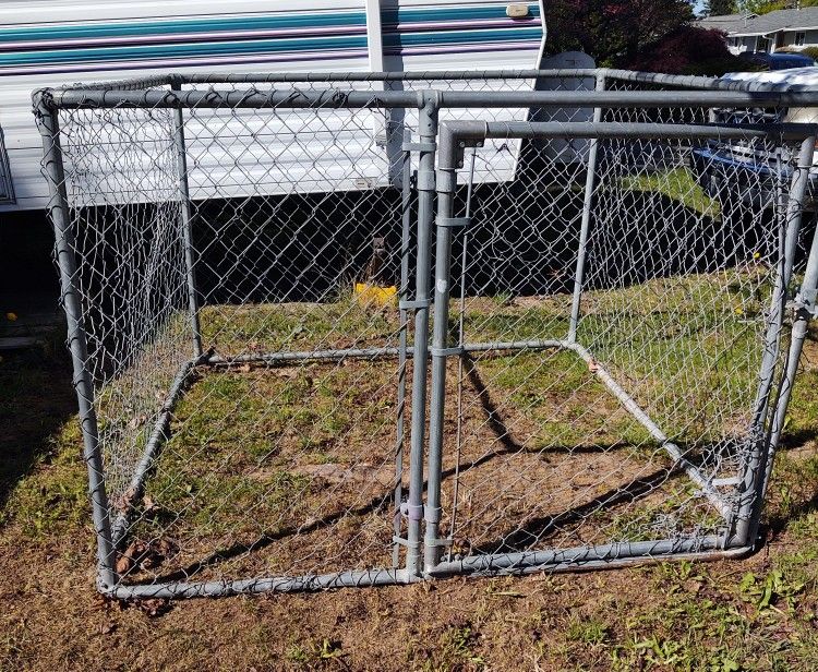 Chain Link Dog Kennel 