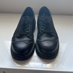 Y2k 90s Dr Martens 8651 Black Leather Cap Toe Oxford Platform Chunky Shoes US 6