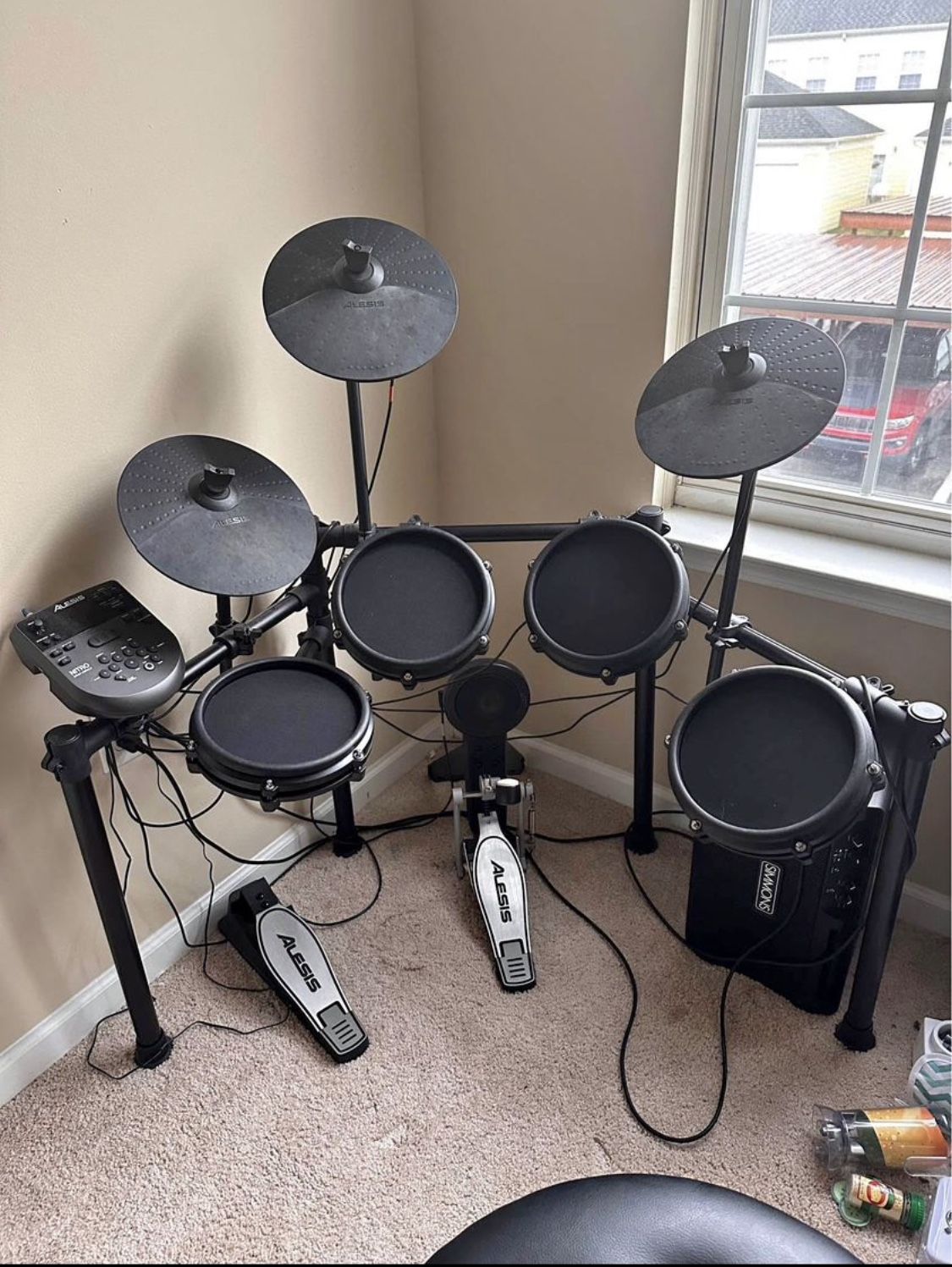 Alesis Electric Drum Set with Simmons Amplifer