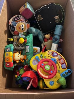 Box full of toys