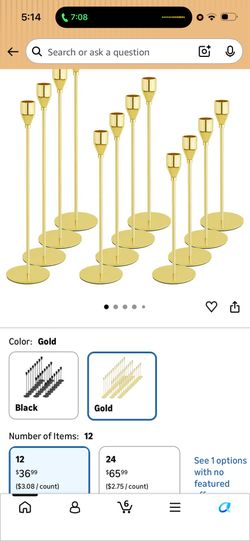 Candle holders set of 12
