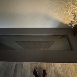 Gray Distressed Console/entry Table