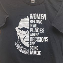 Ruth Bader Ginsberg Women Tshirt Medium