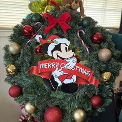 Mickey Mouse Christmas Wreath 