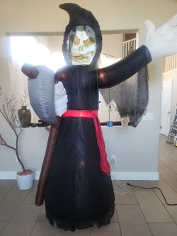 Large Halloween Inflatable Grim Reaper Decoration