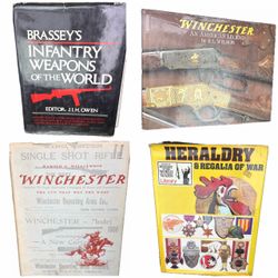 Lot of 4 Vintage Military & Firearms Reference Books