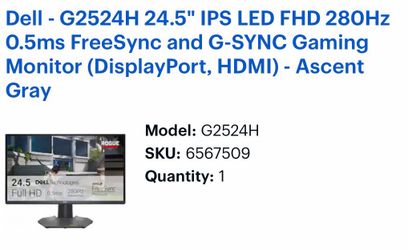 Gaming monitor 280 hz