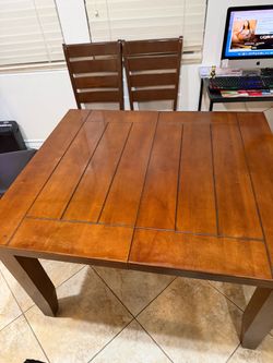 Wood Dining Table with 4 chairs