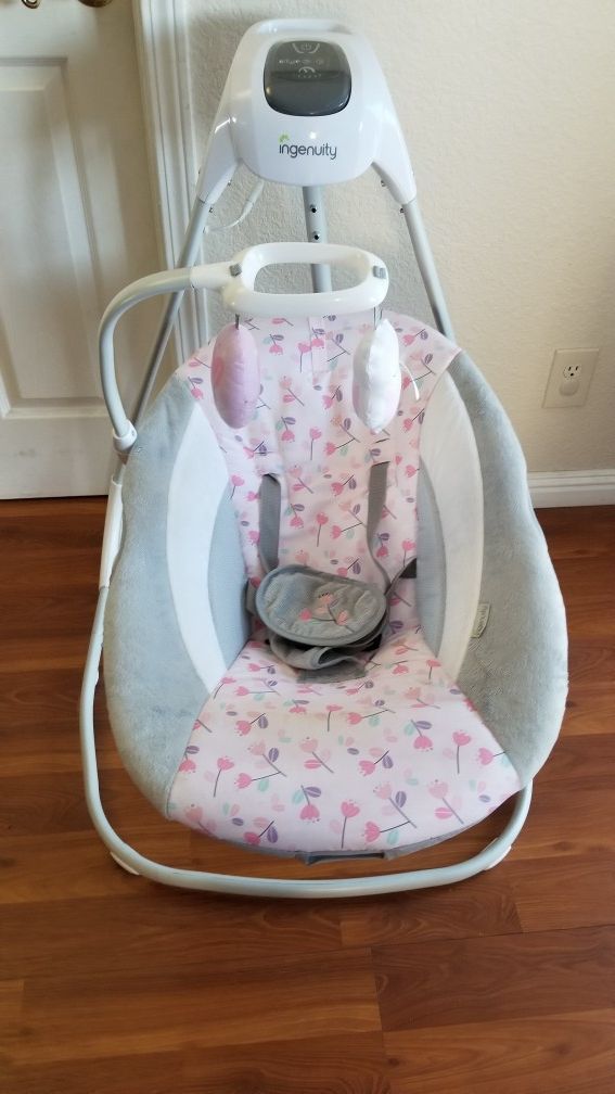 Ingenuity SimpleComfort Cradling Swing Cassidy, Pink