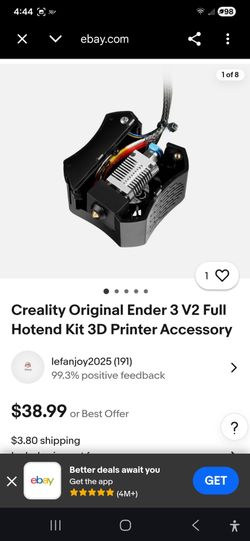 Ender 3 v2 full hotend kit with sensor and wires