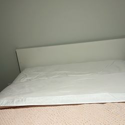 White Bed from IKEA with under storage