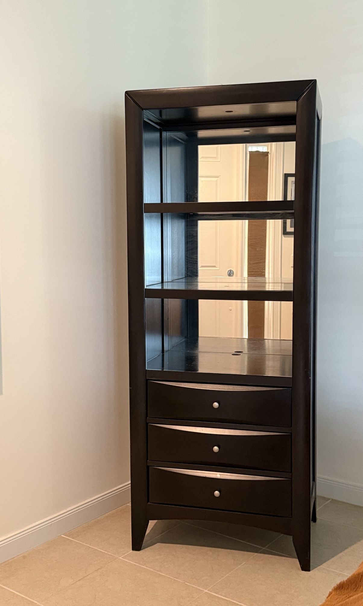 Three Shelf Three Drawer Curio