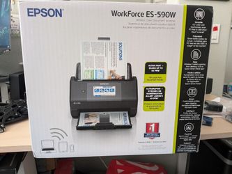 Epson WorkForce ES-590W Wireless Desktop Color Duplex Document Scanner