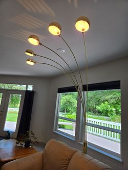 Brass floor lamp
