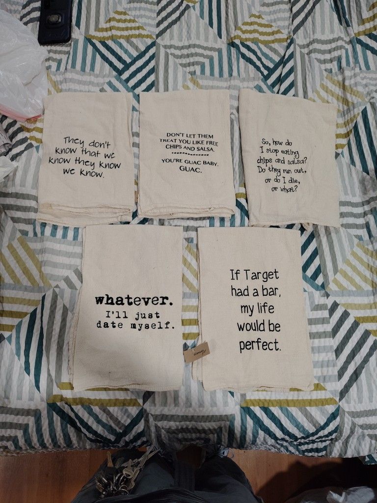 Kitchen Towels, $8 Each