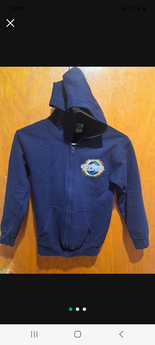 MARVEL Youth Blue Universal Orlando Resort Hoodie Size S