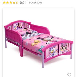 Toddlers Minnie Mouse Bed and Mattress 